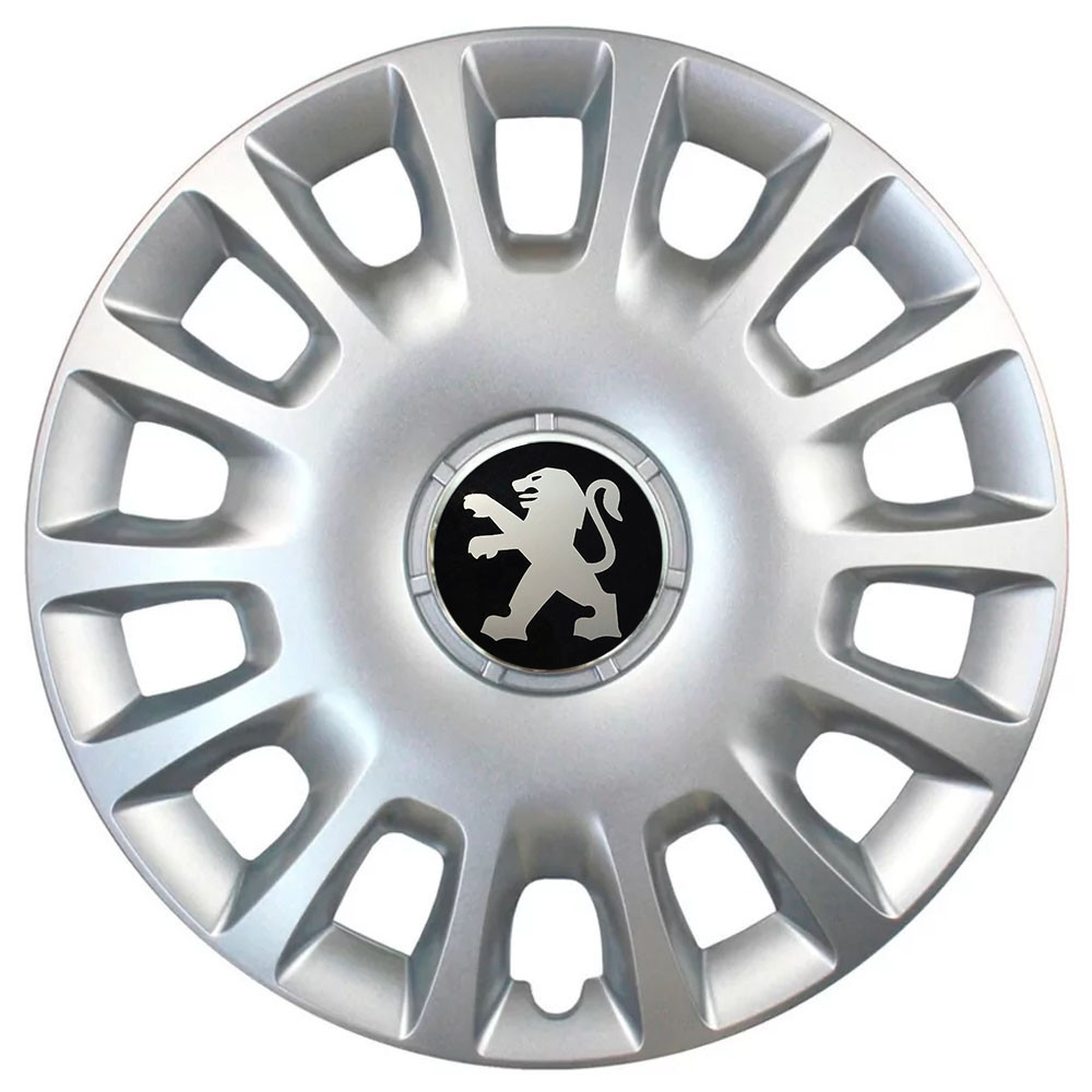 Автомобильные модельные колпаки R15 Peugeot 307 4шт, SJS, серебряные Киев - изображение 1