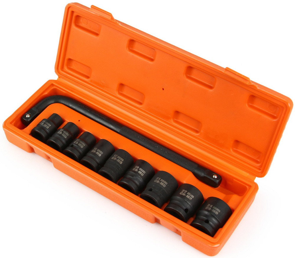Набор торцевых головок 1/2» 9 шт с L-образных ключом в кейсе Mar-Pol (M58235) Нововолынск - изображение 2