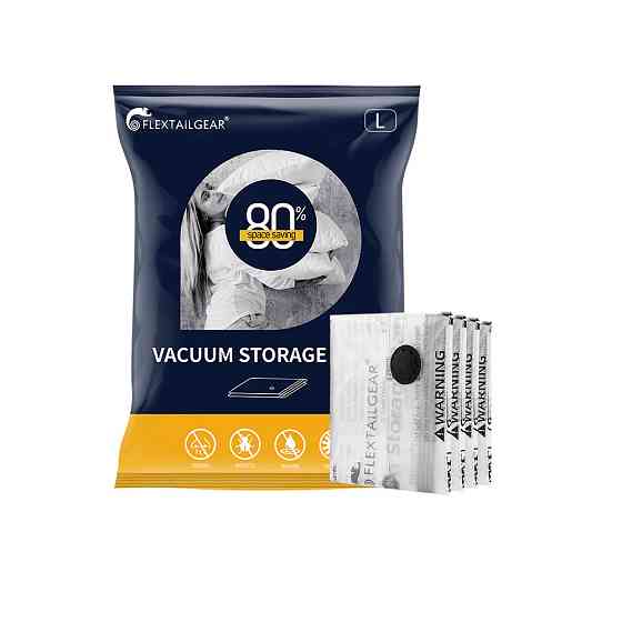 Вакуумні пакети Flextail, розмір L (60х80 см), 4 шт Київ