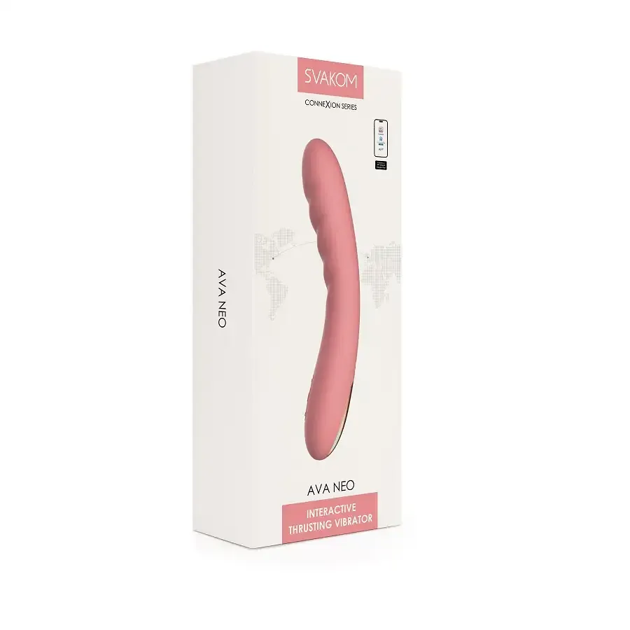 Смарт-вібратор з пульсацією Svakom Ava Neo Peach Pink, 15 режимів роботи, водонепроникний Львів - фото 9