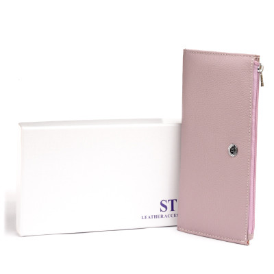 Кошелек ST Leather Из кожи женский Лиловый (19327) Винница - изображение 2