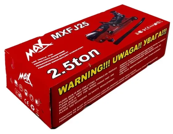 Домкрат гідравлічний для авто висота до 360 мм MAX автодомкрат гідравлічний 2.5 тонни гідро‑домкрат Львів