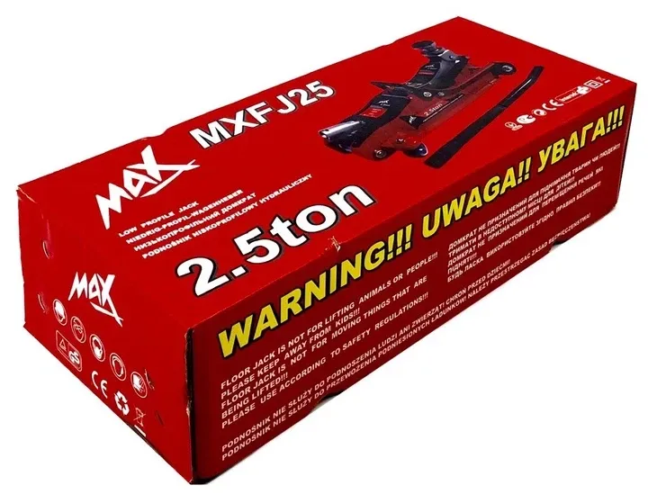 Домкрат гідравлічний для авто висота до 360 мм MAX автодомкрат гідравлічний 2.5 тонни гідро‑домкрат Львів - фото 3