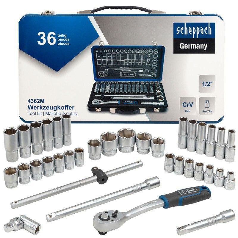 Набір інструментів 36 предметів 1/2" SCHEPPACH SCH-4362M Одеса - фото 4