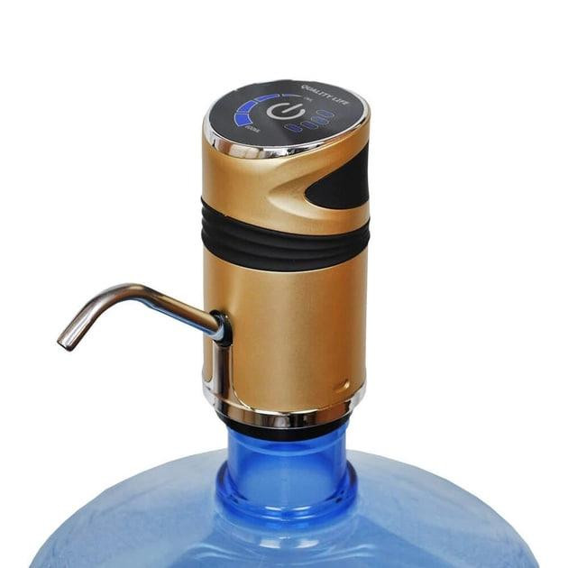 Помпа для води на бутель електрична ViO E12 золотиста Київ - фото 2