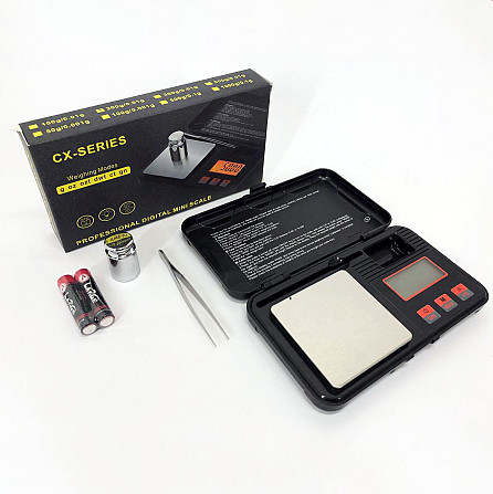 Универсальные карманные ювелирные весы CX-Toolbox 200г, Весы миллиграммовые карманные ювелирные LA-40 Львов - изображение 3