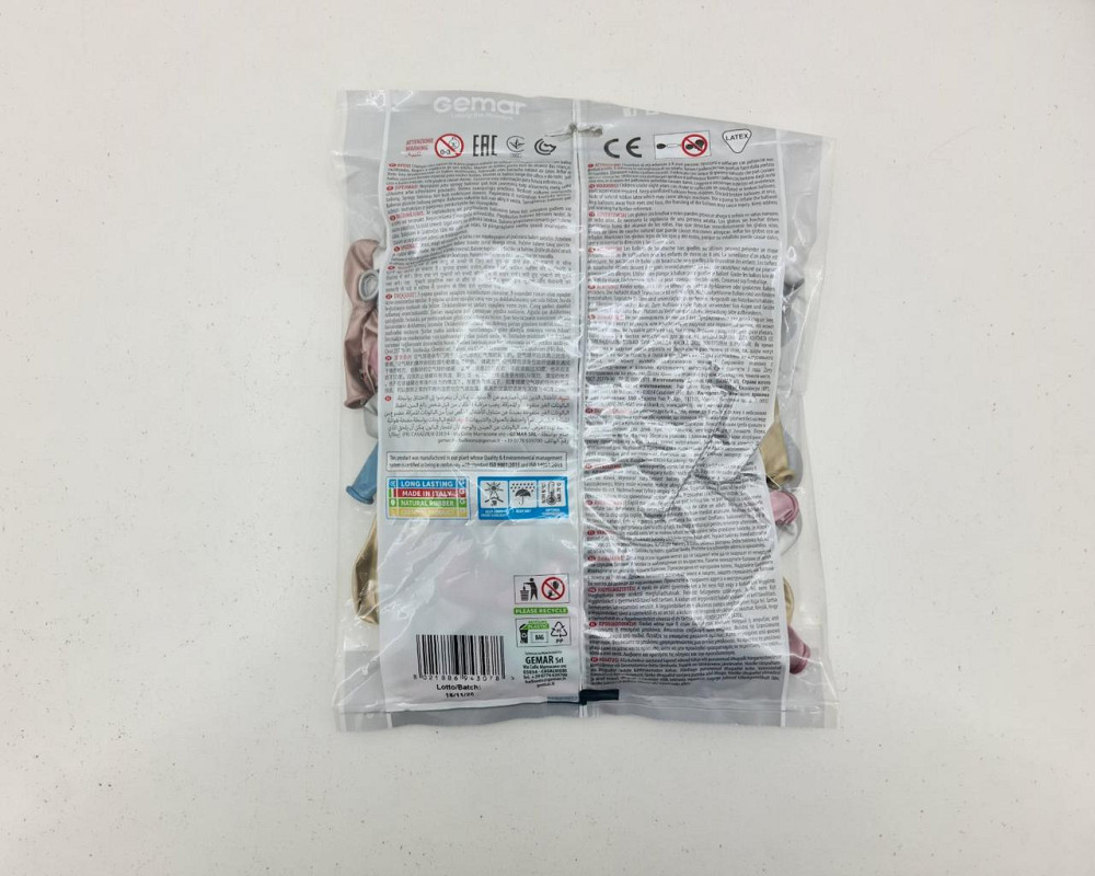 Повітряні кульки хром асорті 5" (13 см) 100 шт Gemar (1 пач.) Харків - фото 4