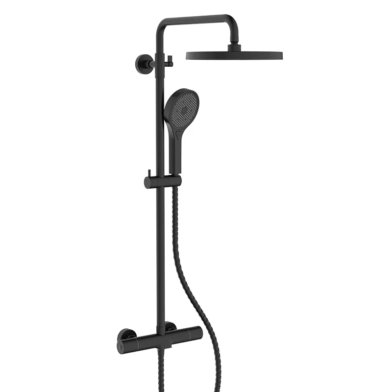 Душова колонка з термостатичним змішувачем Koer KB-55013-05 чорна KR4731 Харків - фото 1