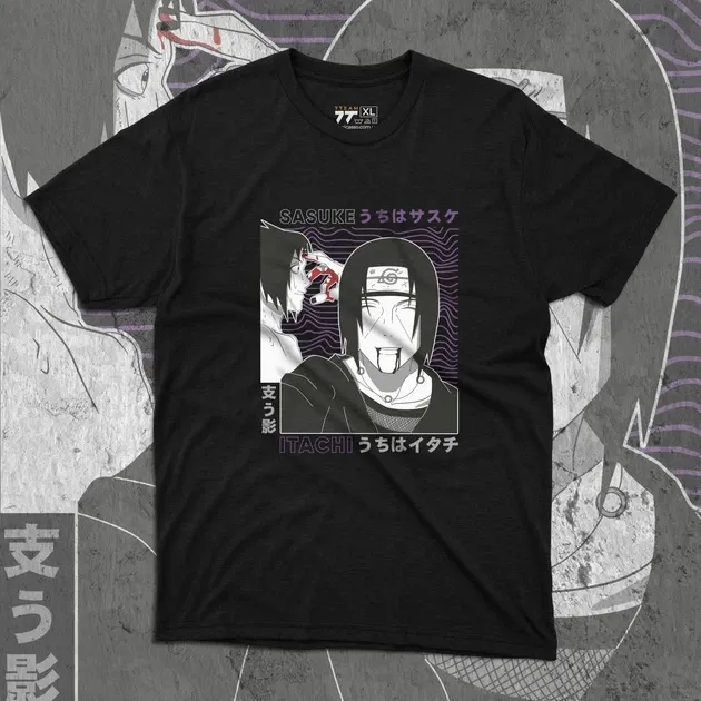 Футболка для подростка мальчика с принтом Наруто Ітачі і Саске Размер 160 Anime10334 Днепр - изображение 1