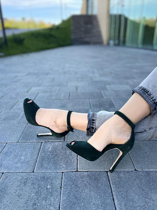 Nivelle Босоніжки жіночі NIVELLE 1794/10503-10512 темно-зелені (літо, замша натуральна) (3673) Коломия - фото 5