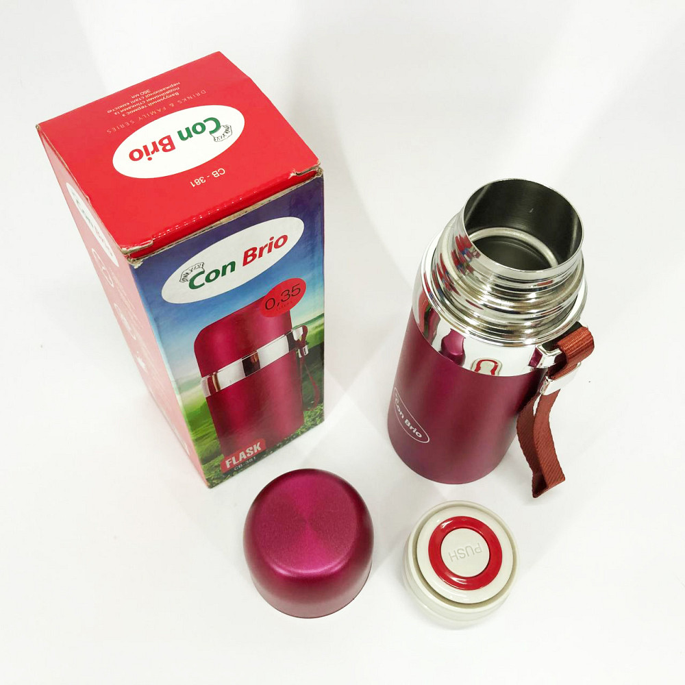 Термос для гарячих напоїв чаю Con, Термос з вакуумним утриманням тепла, Термокружка для походу HA-95 Львів - фото 2