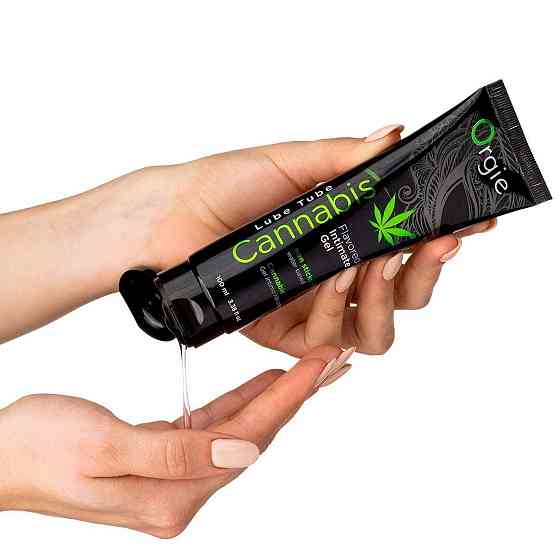 Лубрикант на водній основі Orgie Lube Tube Cannabis, 100 мл, їстівний, з олією насіння конопель Sex Aura Київ