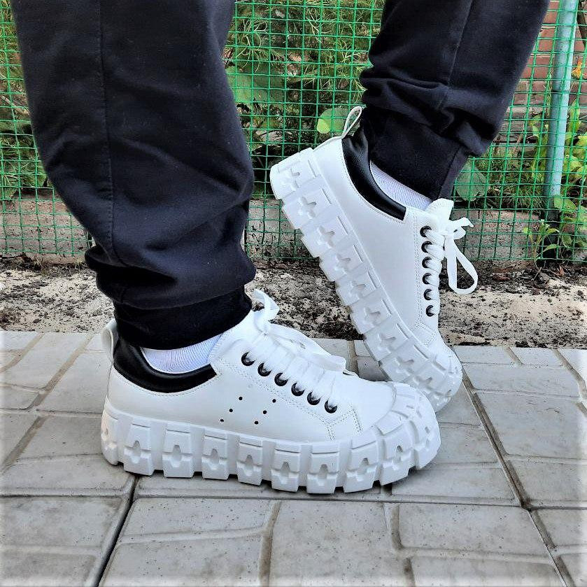 -Кеди Білі Мокасини Жіночі Кросівки (розміри: 36,38,39,40) — 81 Дніпро - фото 4