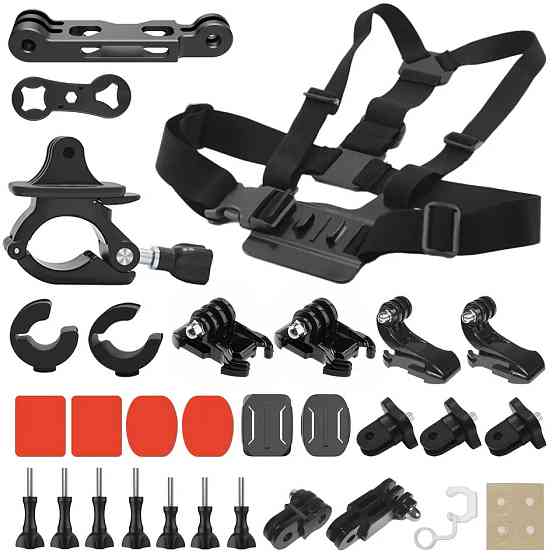 Кріплення на мотоцикл для екшн камери шолом кермо груди AC Prof HQS-NEW-KIT-M02 Київ