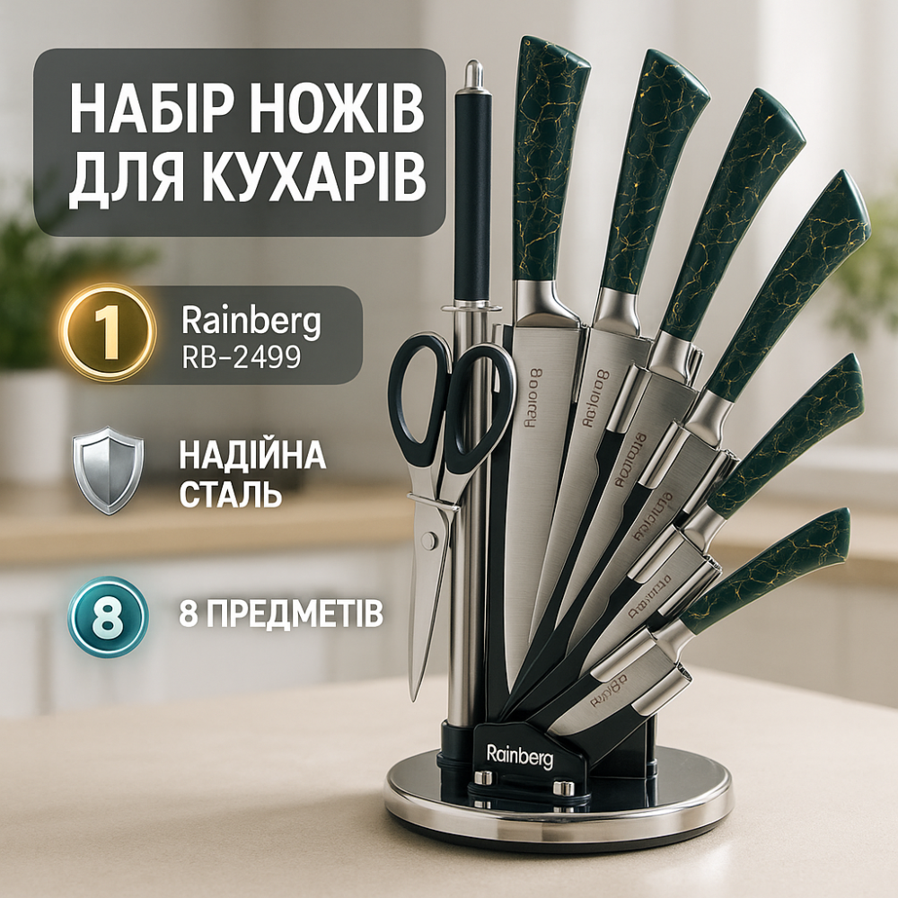 Набор кулинарных ножей, Набор ножей для кулинарных задач, Ножи для кухонных нужд Товары кухни ножи LD-60 Львов - изображение 9