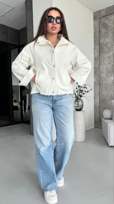 Женский джинсовый бомбардировщик Одесса - изображение 11