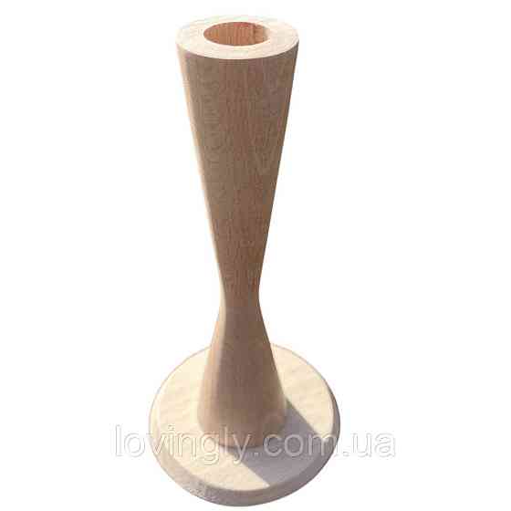 Минималистичный подсвечник из натурального дерева Ирпень