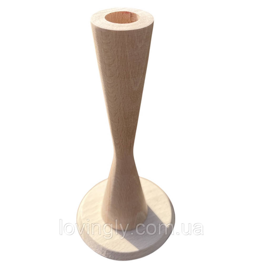 Минималистичный подсвечник из натурального дерева Ирпень - изображение 2