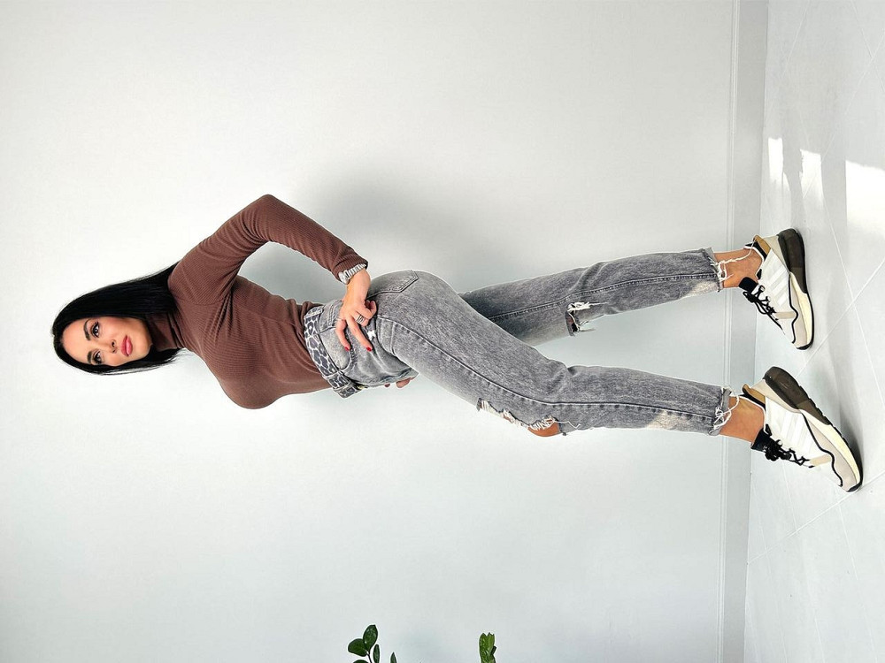 Женский теплый гольф в рубчик Cool 42-44, Шоколадный Киев - изображение 6