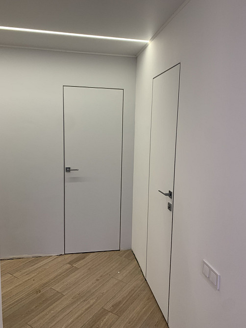 Двері "Прихованого монтажу" під фарбування зовнішнє відкривання (торець AL) Київ - фото 2