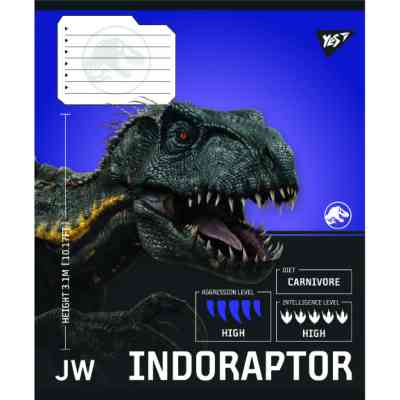 Зошит Yes JURASSIC WORLD Strength and Power А5 36 аркушів клітинка (767670) Вінниця