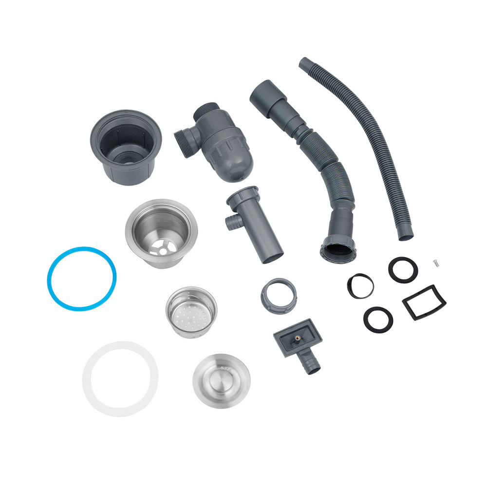 Кухонная мойка с нержавеющей стали Kroner KRP Gebürstet - 5843HM (3/1 мм) с сушилкой для посуды Киев - изображение 9