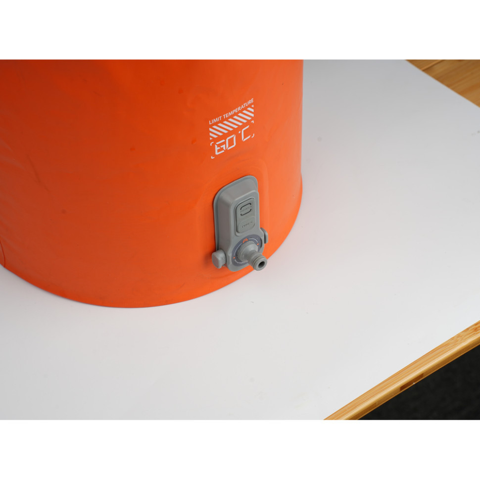 Душ портативний із ємністю та насосом Flextail Tiny Shower Bucket, 20л, помаранчевий Киев - изображение 15