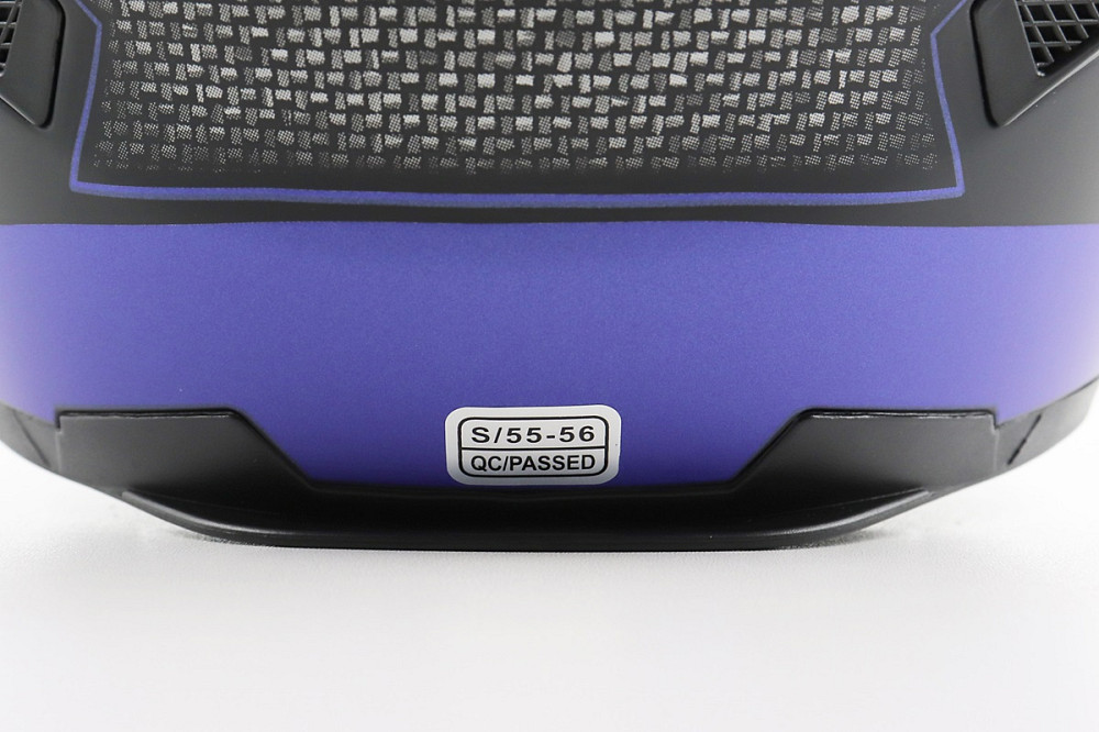 Шолом інтеграл, закритий+окуляри BLD-М61 S (55-56см), ЧОРНО-СИНІЙ Киев - изображение 8