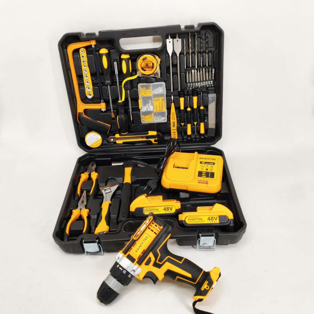 Шуруповерт с различными насадками и приспособлениями, Шуруповерт с набором сверл в кейсе OD-84 Львов - изображение 8