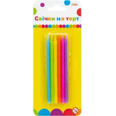 Свічка Maxi 12 шт на торт, 10 см (MX620186) Вінниця