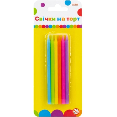 Свеча Maxi 12 шт на торт, 10 см (MX620186) Винница - изображение 1