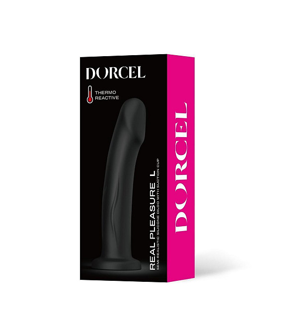 Фалоімітатор Dorcel Real Pleasure L Black Sex Aura Київ - фото 7