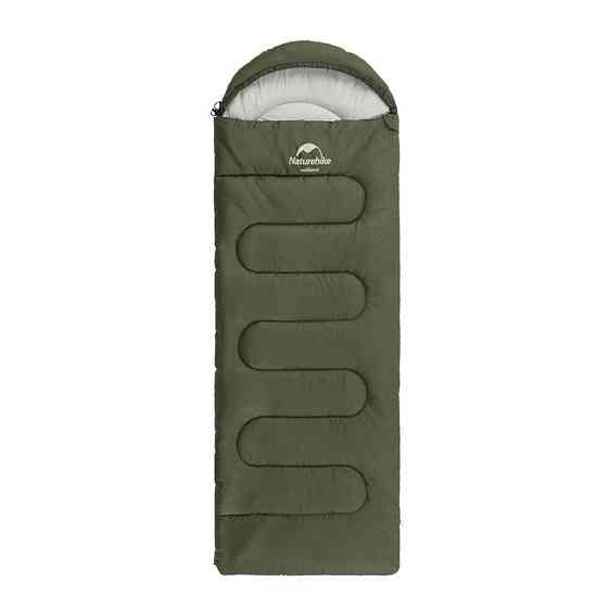 Спальный мешок Naturehike Y150L NH21MSD08, левый, темно-зеленый Киев