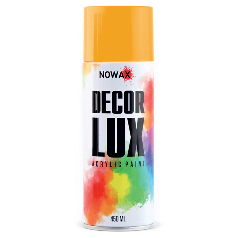 Краска акриловая Nowax Spray Желто-горячий 450мл Львов - изображение 1