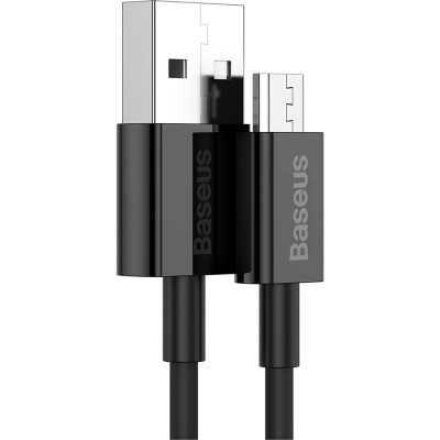 Дата кабель USB 2.0 AM to Micro 5P 2.0m Superior Fast Charging 2A black Baseus (CAMYS-A01) Винница - изображение 2