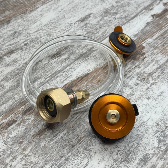 Переходник заправки туристических газовых баллонов и насадка резьба-цанга Киев