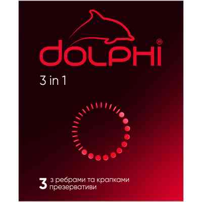 Презервативи Dolphi 3 in 1 3 шт. (4820144770579) Вінниця