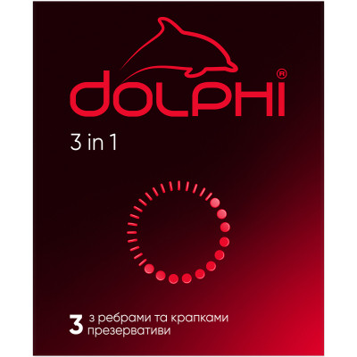 Презервативы Dolphi 3 in 1 3 шт. (4820144770579) Винница - изображение 1