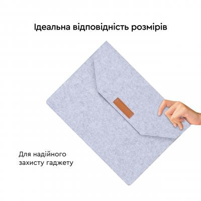 Чохол до ноутбука AirOn 13,3" Premium Grey (4822356710620) Вінниця - фото 5