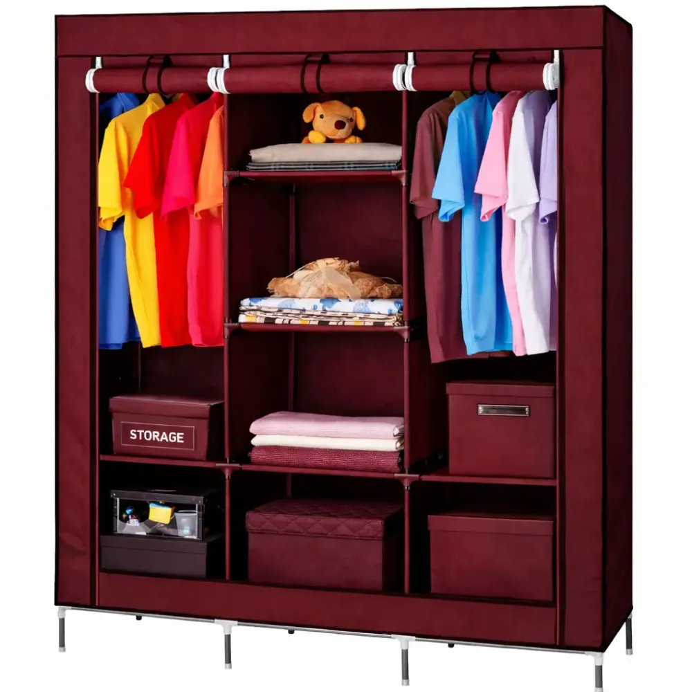 Тканевой шкаф HCX Storage Wardrobe 88130 Бордо Коломия - фото 1