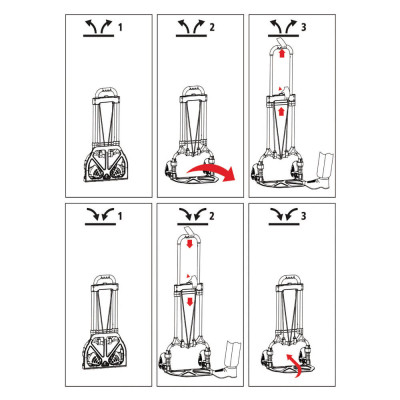 Тележка грузовая Stanley универсальный, складной, платформа 39х29см, до 60кг (SXWT-FT584) Винница - изображение 4