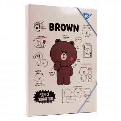 Папка для труда Yes A4 картонная Line friends (500232) Винница