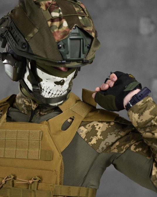 Плитоноска койот бежевая с 3 подсумками Одесса - изображение 15