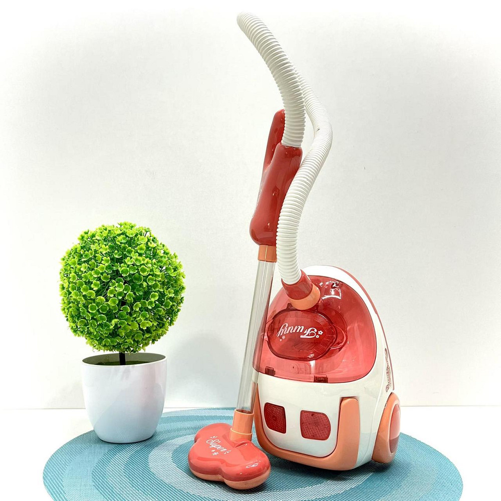 Набір для прибирання з пилососом світловими ефектами 12 предметів Червоний (8023) Чернігів - фото 2