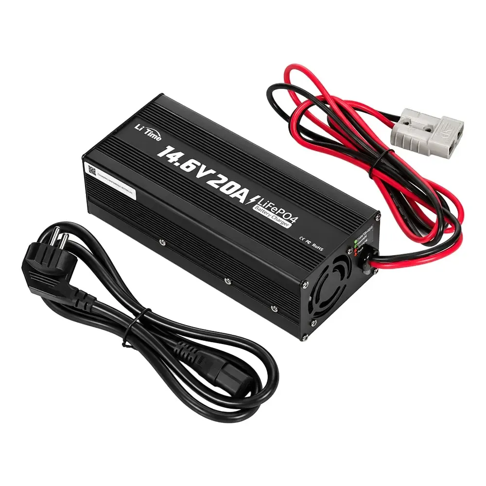 Зарядний пристрій для акумуляторних батарей LiFePO4 14.6V/20A LiTime L12V20A-BCHA-X (44-00537) Киев - изображение 8