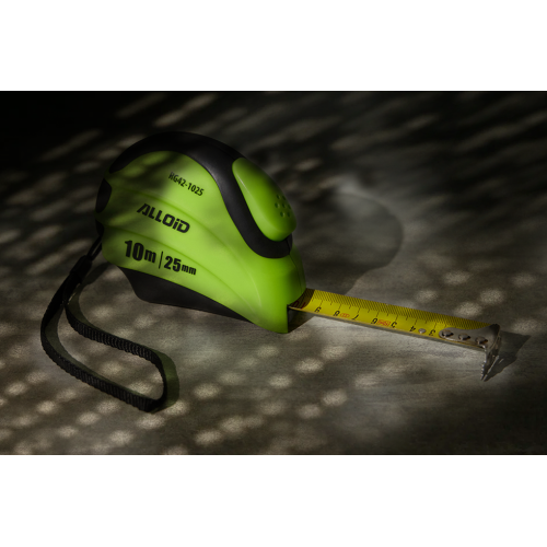 Рулетка з автостопом полотна 10 м/25 мм Alloid Одеса