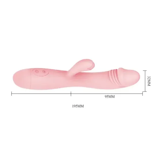 Вибратор со стимуляцией клитора SNAPPY (розовый) Sex Aura Киев