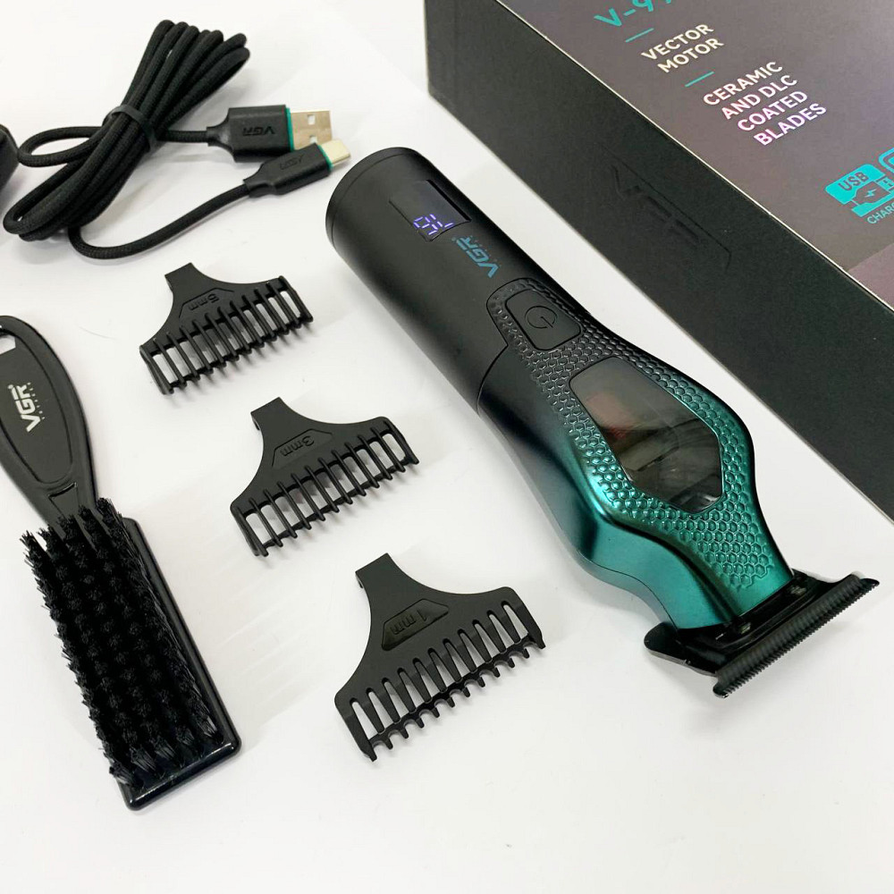 Набор для удаления волос с зарядным устройством, Профессиональный беспроводной триммер UQ-12 Львов - изображение 15