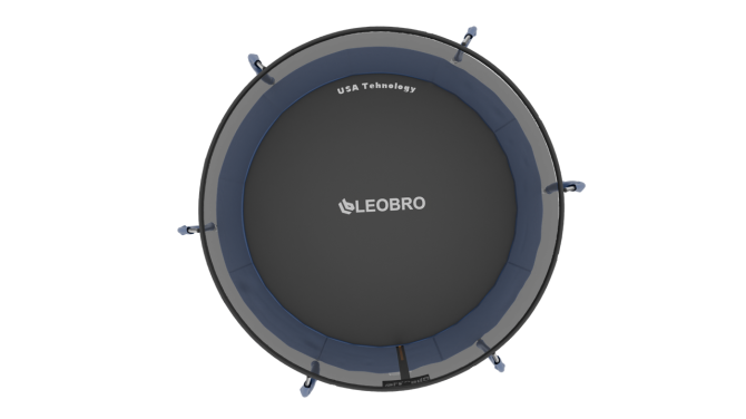 Батут дитячий із внутрішньою захисною сіткою 312 см LEOBRO Premium 10FT BLACK Б6094 Синій Київ - фото 7