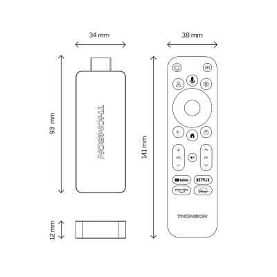 Медіаплеєр THOMSON Streaming Stick 140 4K UHD (223490) Вінниця